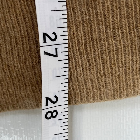 Vintage Camel Cashmere Wool Blend Turtleneck Made in Italy - Size L - Picture 8 of 9